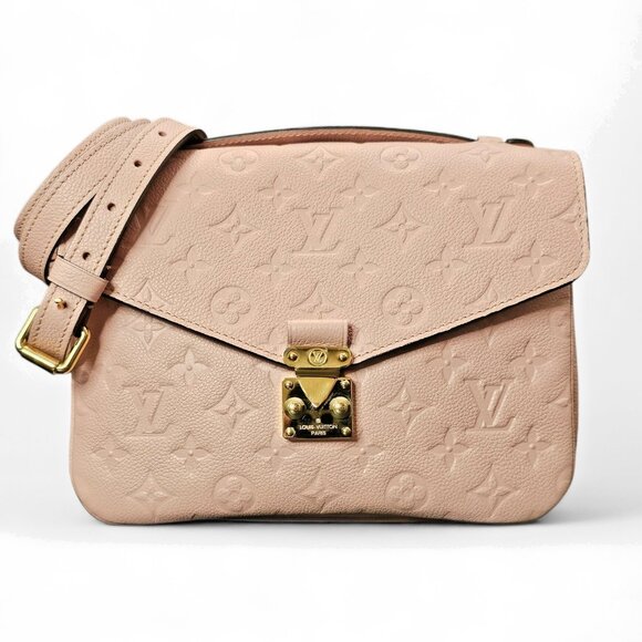 LOUIS VUITTON Metis Pochette Empreinte Rose Poudre Pink Shoulder Crossbody 2 Way - Picture 1 of 16